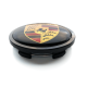 4 Stück 65mm / 60mm PORSCHE nabendeckel felgendeckel nabenkappen radkappen SCHWARZ GOLDEN