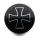 4 items 58mm / 55mm wheel center hub caps Iron Cross rim badges