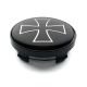 4 items 60mm / 57mm wheel center hub caps Iron Cross rim badges