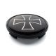 4 items 63mm / 58mm wheel center hub caps Iron Cross rim badges