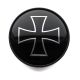 4 items 69mm / 56mm wheel center hub caps Iron Cross rim badges