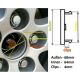 4 items Mercedes Benz 68mm / 64mm wheel center caps rim hub covers Brabus