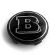 4 items Mercedes Benz 68mm / 64mm wheel center caps rim hub covers Brabus