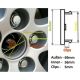 4 items Mercedes Benz 69mm / 56mm wheel center caps rim hub covers Brabus