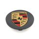 4 articles 65mm / 47mm PORSCHE Enjoliveurs cache-moyeux de centre de roue GRIS FONCÉ 95B.601.150.A