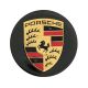 4 Stück 65mm / 47mm PORSCHE nabendeckel felgendeckel nabenkappen GLÄNZENDES SCHWARZ 95B601150