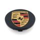 4 Stück 65mm / 47mm PORSCHE nabendeckel felgendeckel nabenkappen GLÄNZENDES SCHWARZ 95B601150