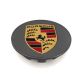 4 items 77mm / 60mm PORSCHE wheel center hub caps covers DARK GREY 7PP601149
