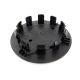4 items 77mm / 60mm PORSCHE wheel center hub caps covers GLOSSY BLACK 7PP601149