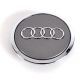 4 Stück Audi nabendeckel 69mm / 55mm felgendeckel 4B0601170A nabenkappen Grau
