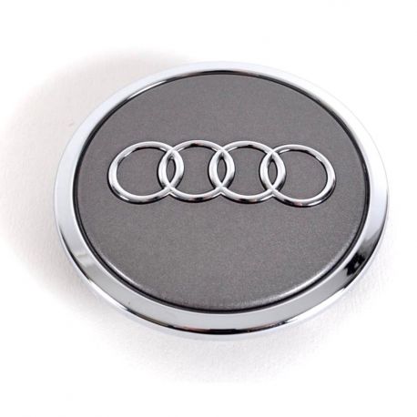 4 Stück Audi nabendeckel 69mm / 55mm felgendeckel 4B0601170A nabenkappen Grau