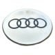4 articles x 65mm AUDI METAL autocollants LOGO enjoliveurs emblèmes ARGENTÉ