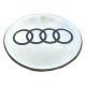 4 Stück x 65mm AUDI METALL Aufkleber LOGO Radkappen Embleme SILBER