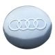 4 articles x 56mm AUDI METAL autocollants LOGO enjoliveurs emblèmes ARGENTÉ