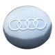 4 Stück x 56mm AUDI METALL Aufkleber LOGO Radkappen Embleme SILBER