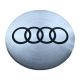 4 Stück x 60mm AUDI METALL Aufkleber LOGO Radkappen Embleme SILBER