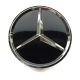 4 articles 75mm / 70mm MERCEDES BENZ Enjoliveurs cache-moyeux de centre de roue NOIR BRILLANT