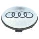 4 articles 65mm / 57mm AUDI Enjoliveurs cache-moyeux de centre de roue argenté
