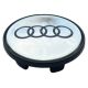 4 articles 69mm / 56mm AUDI Enjoliveurs cache-moyeux de centre de roue argenté