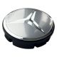 4 items Mercedes Benz 58mm / 55mm wheel center caps rim hub covers silver