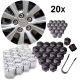 Universel 17 mm 19 mm 21 mm Capuchons de boulons de roue Caches-écrous de roue Caches-vis de moyeu