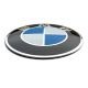 Set of 4 x 65mm BMW METAL emblems, wheel center stickers Rim covers Logo