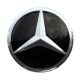 Set of 4 x 56mm METAL emblems MERCEDES BENZ, Wheel center Rim cover Logo stickers