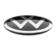 4 articles x 65mm VW METAL autocollants VOLKSWAGEN centre de roue NOUVELLE LOGO emblèmes