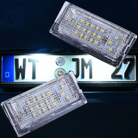 2 Stück Nummernschildbeleuchtung LED Kennzeichenbeleuchtung für BMW E46 TOURING COMPACT LIMOUSINE