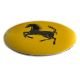 4 items x 56mm METAL stickers FERRARI wheel center LOGO hub cap cover Yellow EMBLEMS