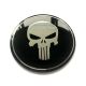 4 Stück x 56mm METAL Aufkleber SCHÄDEL PUNISHER Felgen LOGO Radkappen Embleme
